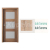 PORTA Doors SET Rámové dvere VERTE PREMIUM B.3 skloMat, 3Dfólia Dub Sonoma+zárubeň