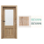 PORTA Doors SET Rámové dvere VERTE PREMIUM C.1 skloMat, 3Dfólia Dub Sonoma+zárubeň