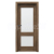 PORTA Doors SET Rámové dvere VERTE PREMIUM C.2 skloMat, 3Dfólia Dub Tmavý Matný +zárubeň
