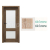 PORTA Doors SET Rámové dvere VERTE PREMIUM C.2 skloMat, 3Dfólia Dub Sonoma+zárubeň