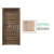 PORTA Doors SET Rámové dvere VERTE PREMIUM D.0 Plné, 3Dfólia Dub Sonoma+zárubeň