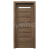 PORTA Doors SET Rámové dvere VERTE PREMIUM D.1 skloMat, 3Dfólia Dub Tmavý Matný+zárubeň