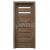 PORTA Doors SET Rámové dvere VERTE PREMIUM D.2 skloMat, 3Dfólia Dub Tmavý Matný+zárubeň