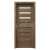 PORTA Doors SET Rámové dvere VERTE PREMIUM D.3 skloMat, 3Dfólia Dub Tmavý Matný+zárubeň