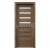 PORTA Doors SET Rámové dvere VERTE PREMIUM D.4 skloMat, 3Dfólia Dub Tmavý Matný+zárubeň