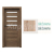 PORTA Doors SET Rámové dvere VERTE PREMIUM D.4 skloMat, 3Dfólia Dub Sonoma+zárubeň
