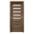 PORTA Doors SET Rámové dvere VERTE PREMIUM D.5 skloMat, 3Dfólia Dub Tmavý Matný+zárubeň
