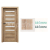 PORTA Doors SET Rámové dvere VERTE PREMIUM D.6 skloMat, 3Dfólia Dub Sonoma+zárubeň
