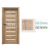 PORTA Doors SET Rámové dvere VERTE PREMIUM D.8 skloMat, 3Dfólia Dub Sonoma+zárubeň