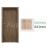 PORTA Doors SET Rámové dvere Porta DECOR, plné,fólia DUB SONOMA + zárubňa