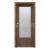 PORTA Doors SET Rámové dvere Porta DECOR,fólia DUB TMAVÝ MATNÝ sklo Činčila + zárubňa