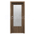PORTA Doors SET Rámové dvere Porta DECOR,fólia DUB TMAVÝ MATNÝ sklo Činčila + zárubňa