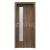 PORTA Doors SET Rámové dvere Porta DECOR,fólia DUB TMAVÝ MATNÝ sklo Činčila + zárubňa