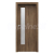 PORTA Doors SET Rámové dvere Porta DECOR,fólia DUB TMAVÝ MATNÝ sklo Činčila + zárubňa