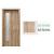 PORTA Doors SET Rámové dvere Porta DECOR,fólia DUB SONOMA sklo Činčila + zárubňa