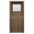 PORTA Doors SET Rámové dvere Porta DECOR,fólia DUB Tmavý Matný sklo činčila + zárubňa