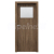 PORTA Doors SET Rámové dvere Porta DECOR,fólia DUB Tmavý Matný sklo činčila + zárubňa