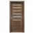 PORTA Doors SET Rámové dvere KONCEPT A6, sklo Matné, 3D fólia Dub Tmavý Matný + zárubňa