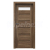 PORTA Doors SET Rámové dvere KONCEPT C1, sklo Matné, 3D fólia Dub Tmavý Matný + zárubňa