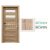 PORTA Doors SET Rámové dvere KONCEPT C2, sklo Matné, 3D fólia Dub Sonoma + zárubňa