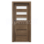 PORTA Doors SET Rámové dvere KONCEPT C3, sklo Matné, 3D fólia Dub Tmavý Matný + zárubňa