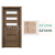 PORTA Doors SET Rámové dvere KONCEPT C3, sklo Matné, 3D fólia Dub Sonoma + zárubňa