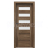 PORTA Doors SET Rámové dvere KONCEPT C4, sklo Matné, 3D fólia Dub Tmavý Matný + zárubňa