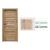 PORTA Doors SET Rámové dvere KONCEPT H0, plné Matné, 3D fólia Dub Sonoma + zárubňa