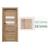 PORTA Doors SET Rámové dvere KONCEPT H2, sklo Matné, 3D fólia Dub Sonoma + zárubňa