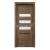 PORTA Doors SET Rámové dvere KONCEPT H3, sklo Matné, 3D fólia Dub Tmavý Matný + zárubňa