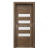 PORTA Doors SET Rámové dvere KONCEPT H4, sklo Matné, 3D fólia Dub Tmavý Matný + zárubňa