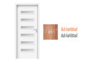 INVADO SET Rámové dvere VIRGO 1 presklené, fólia, Dub Karlstand B771 + zárubeň