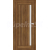 ERKADO SET Bezfalcové rámové dvere FRÉZIA 5 presklené, Premium Orech Klasický + zárubeň