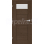 ERKADO SET Bezfalcové rámové dvere Debécia 4 presklené, CPL Wenge Dark ST + zárubeň