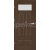 ERKADO SET Bezfalcové rámové dvere Nemézia 10 presklené, CPL, Wenge Dark St + zárubeň