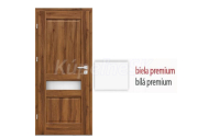 ERKADO SET Bezfalcové rámové dvere Nemézia 5 presklené, Premium, Biela + zárubeň