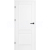 ERKADO SET Bezfalcové rámové dvere Nemézia 8 plné Premium, Biela a zárubeň