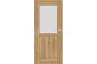 ERKADO SET Bezfalcové rámové dvere Nemézia 11 presklené, Premium, Dub Prírodný + zárubeň