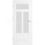 ERKADO SET Bezfalcové rámové dvere Nemézia 9 presklené, CPL, Biela St a zárubeň