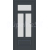 ERKADO SET Bezfalcové rámové dvere Nemézia 9 presklené, CPL, Antracit St a zárubeň