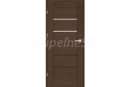 ERKADO SET Bezfalcové rámové dvere Daglézia 4 presklené,CPL Laminát,Wenge Dark St+ zárubeň