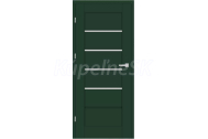 ERKADO SET Bezfalcové rámové dvere Daglézia 2 presklené,CPL Laminát,TmavoZelená Stazárubeň