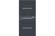 ERKADO SET Bezfalcové rámové dvere Daglézia 7 presklené, CPL Laminát, Antracit St+ zárubeň