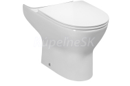 Bruckner DARIO RIMLESS WC misa pre kombi, spodný/zadný odpad, biela