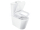 Ravak Elegant Rimoff voľne stoj WC kombi 38x60,5x82,5 cm+sed SC,Vario odpad,Biele+Cleaner