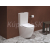 Ravak Optima Rimoff voľne stoj WC kombi 38x60,5x82,5 cm+sed SC,Vario odpad,Biele+Cleaner