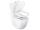 Ravak Optima Rimoff voľne stoj WC kombi 38x60,5x82,5 cm+sed SC,Vario odpad,Biele+Cleaner