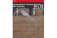 ZAVRZ Revízne dvierka š x v 30x20 cm-PUSH-Vodeodolné, na doske GlassRock, Ľavé