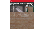 ZAVRZ Revízne dvierka š x v 50x75 cm-PUSH-Vodeodolné, na doske GlassRock