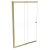 Besco EASY SLIDE GOLD vaňová zástena 100 cm univerzálna,posuvné otváranie,sklo Číre